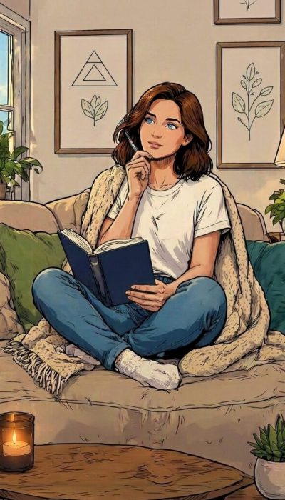 Jane Walker sits