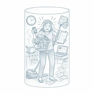 Woman juggling domes